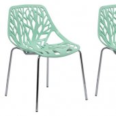 Asbury Set of 4 Dining Chairs AC16MT in Mint by LeisureMod