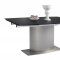 Unique Dining Table w/Black Glass Top by Whiteline Imports