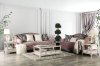 Campana Sofa SM2682 in Pink Velvet-like Fabric w/Options