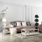 Campana Sofa SM2682 in Pink Velvet-like Fabric w/Options