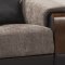 Modena Sectional Sofa in Gray Fabric by Casamode w/Options