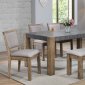 Paulina II Dining Set 74665 in Rustic Oak by Acme w/Options