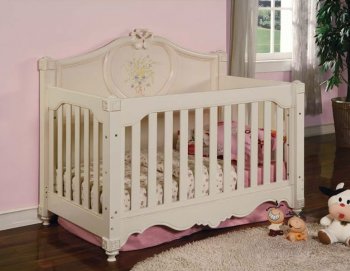 Light Beige Finish Modern Baby Crib [AMBS-85-2610]