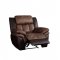 Jaylen Motion Sofa 55425 Toffee & Espresso Microfiber w/Options