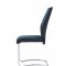 D1021DC Dining Chair Set of 4 in Blue/Black Velvet by Global