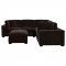 Lakeview Sectional Sofa 551464 Chocolate by Coaster w/Options