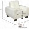 G207 Sofa & Loveseat in White Bonded Leather by Glory w/Options