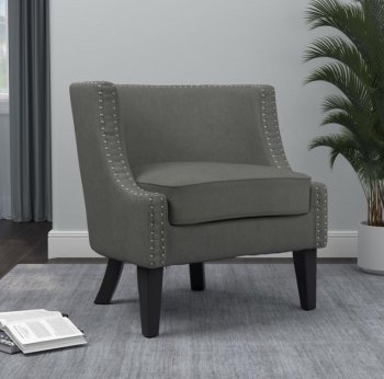 905519 Set of 2 Accent Chairs in Grey Fabric by Coaster [CRCC-905519]