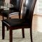 Manhattan Dining Room CM3710OT 7Pc Set in Dark Cherry & Brown