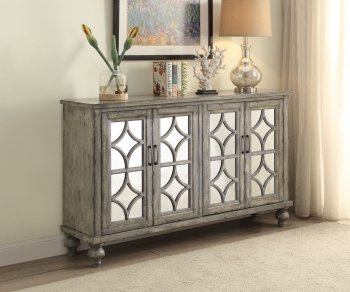 Velika Console 90280 Mirrored in Weathered Gray by Acme [AMC-90280-Velika]