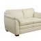 Midtown Sofa & Loveseat in White Leather Match w/Options