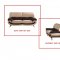 27 Brown & Beige Half Leather Sofa by ESF w/Options