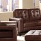 504431 Paige Sofa in Brown Bonded Leather by Coaster w/Options