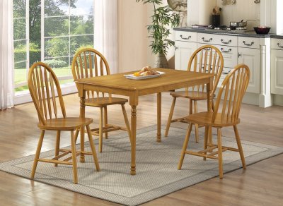 D423 Dining Set 5Pc in Oak w/Options