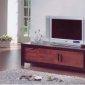 Two-Toned Modern Tv Stand With Wooden Sliding Doors