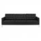 Loft Sofa in Black Faux Leather by Modway w/Options