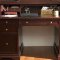 Rich Cherry Finish Roll Top Desk w/Storage Drawers