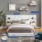 Sierra Upholstered Platform Queen Bed in White Fabric by Modway