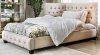 Carina Captain Twin Daybed CM7197 in Beige Linen-Like Fabric