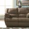 Milky Chocolate Microfiber Living Room w/Reclining Seats