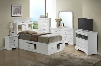 G3190B Youth Bedroom by Glory Furniture in Pure White [GYKB-G3190B]