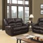 U98782 Motion Sofa in Brown PU by Global w/Options