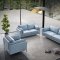 Mesut Sofa LV02387 in Light Blue Leather by Acme w/Options