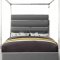 Encore Bed in Grey Faux Leather by Meridian w/Options