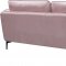 Poppy Sofa 690 in Pink Velvet Fabric by Meridian w/Options