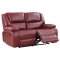 Camila Motion Sofa & Loveseat 610241 in Red by Coaster w/Options