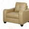 G607 Sofa & Loveseat in Khaki Bonded Leather w/Options by Glory