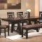 102651 Bunker Dining Table in Brown & Black by Coaster w/Options