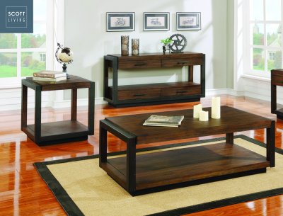 705658 Coffee Table 3Pc Set in Bourbon - Scott Living by Coaster