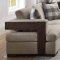 Niamey Sofa 54850 in Beige Fabric & Cherry by Acme w/Options