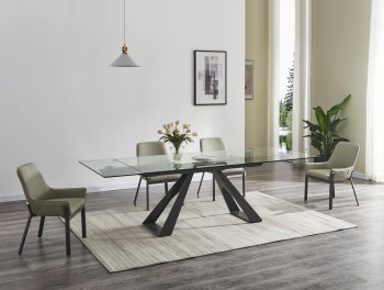 San Diego Extension Dining Table by J&M w/Optional Venice Chairs [JMDS-San Diego-Venice]