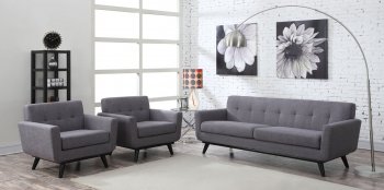 James Sofa TOV-S20S-G in Grey Linen by TOV Furniture w/Options [TVS-TOV-S20S-G-James Grey]