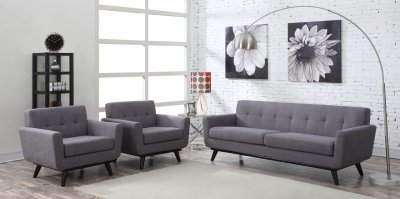 James Sofa TOV-S20S-G in Grey Linen by TOV Furniture w/Options