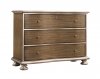 Margot 3 Door Chest in Bronze by NCFurniture