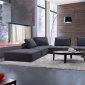 Nolden Sectional Sofa in Black Waterproof Fabric by VIG