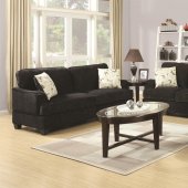 503781 Yasmine Sofa in Black Fabric by Coaster w/Options