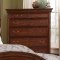 Cinnamon Finish Traditional Poster Bed w/Optional Case Goods