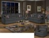 6525 Clara Sofa & Loveseat Set in Thunder Fabric by Chelsea