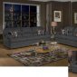 6525 Clara Sofa & Loveseat Set in Thunder Fabric by Chelsea