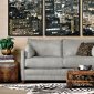 Softee Sofa Bed in Gray Fabric w/ Full Sleeper