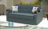 Etro Prime Loveseat Sleeper in Dark Gray Leatherette by Mobista