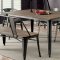 Cooper Dining Set CM3529GY in Gray Metal & Natural Elm w/Options