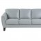 Spivey Sofa 9460AQ in Aqua Leather by Homelegance w/Options