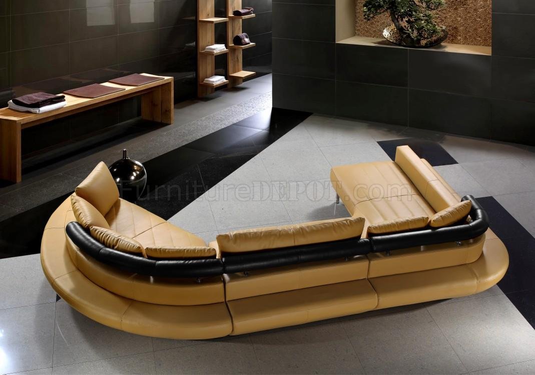 jupiter modern black leather sofa
