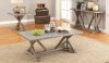 703748 Coffee Table 3Pc Set in Driftwood by Coaster w/Options