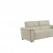 U9460 Sofa in Blanche White Leather Gel by Global w/Options